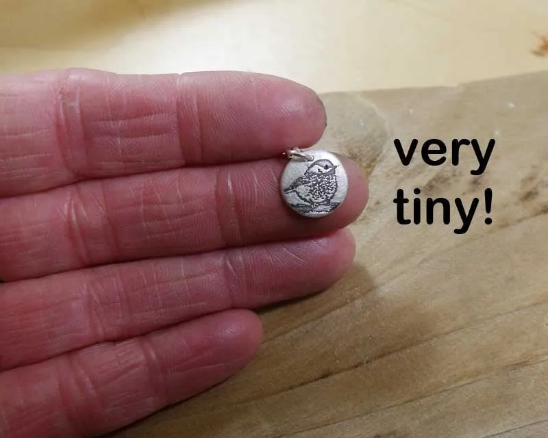 Tiny Chickadee Necklace