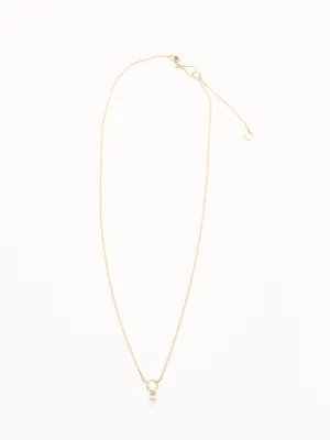 tiny drop necklace