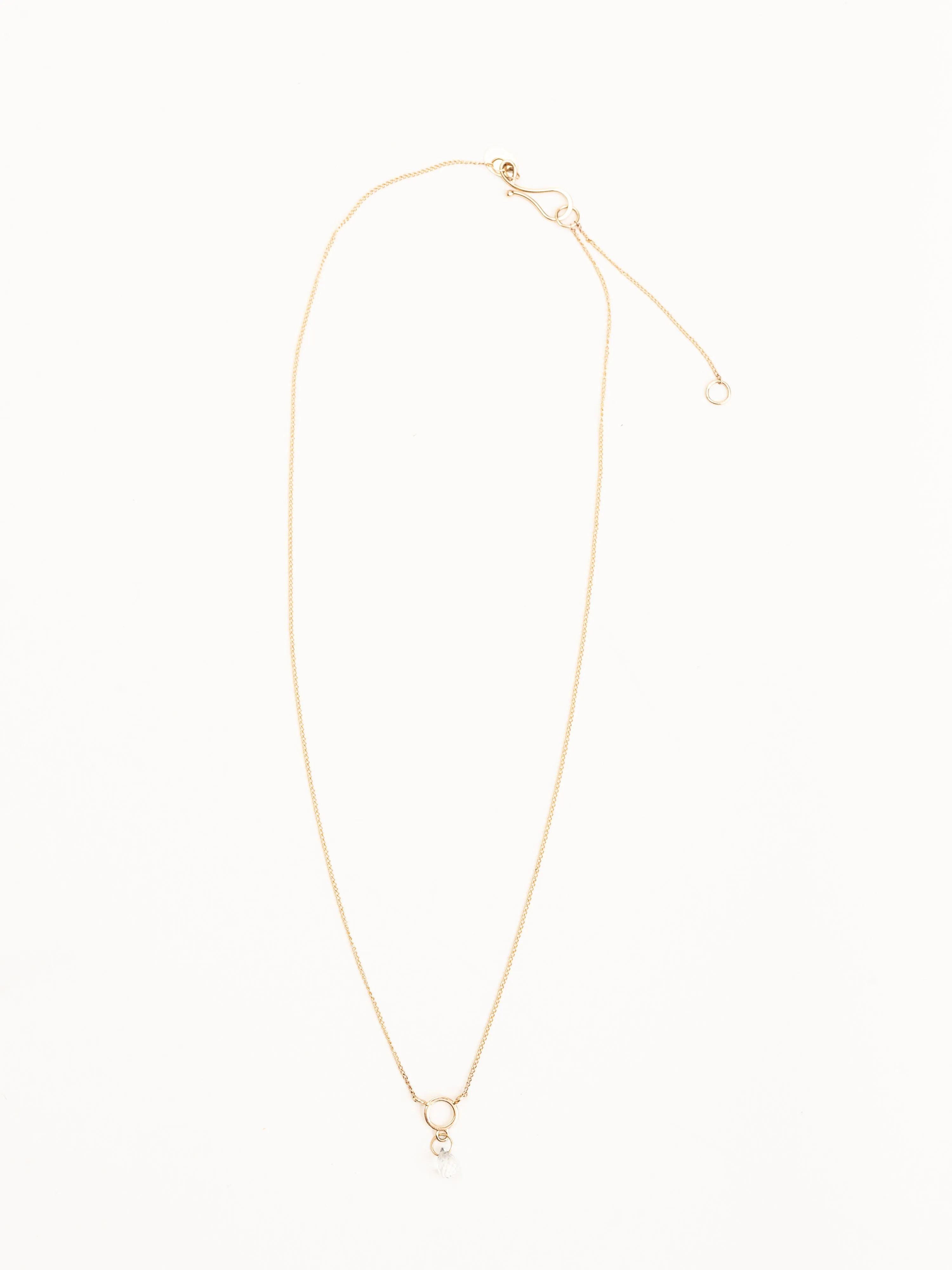 tiny drop necklace
