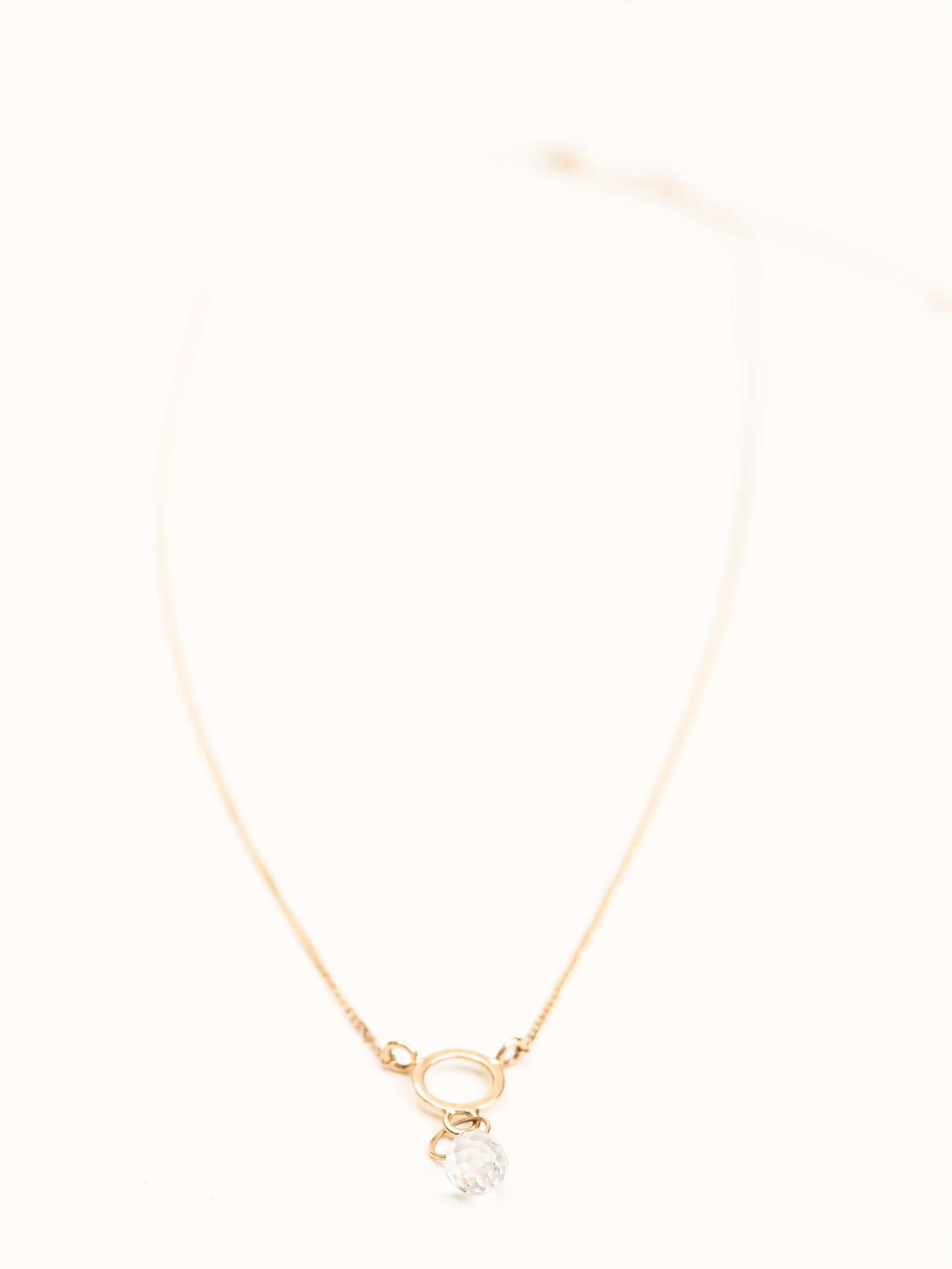 tiny drop necklace