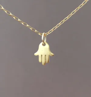 Tiny Hamsa Necklace