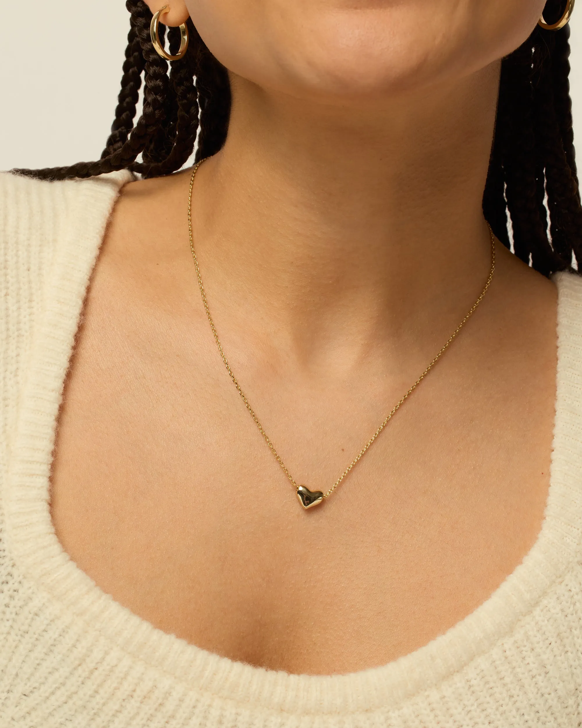 Tiny Heart Charm Necklace