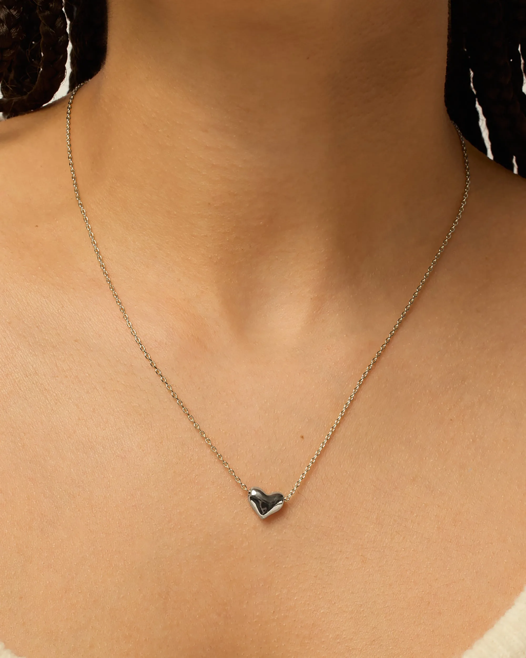 Tiny Heart Charm Necklace