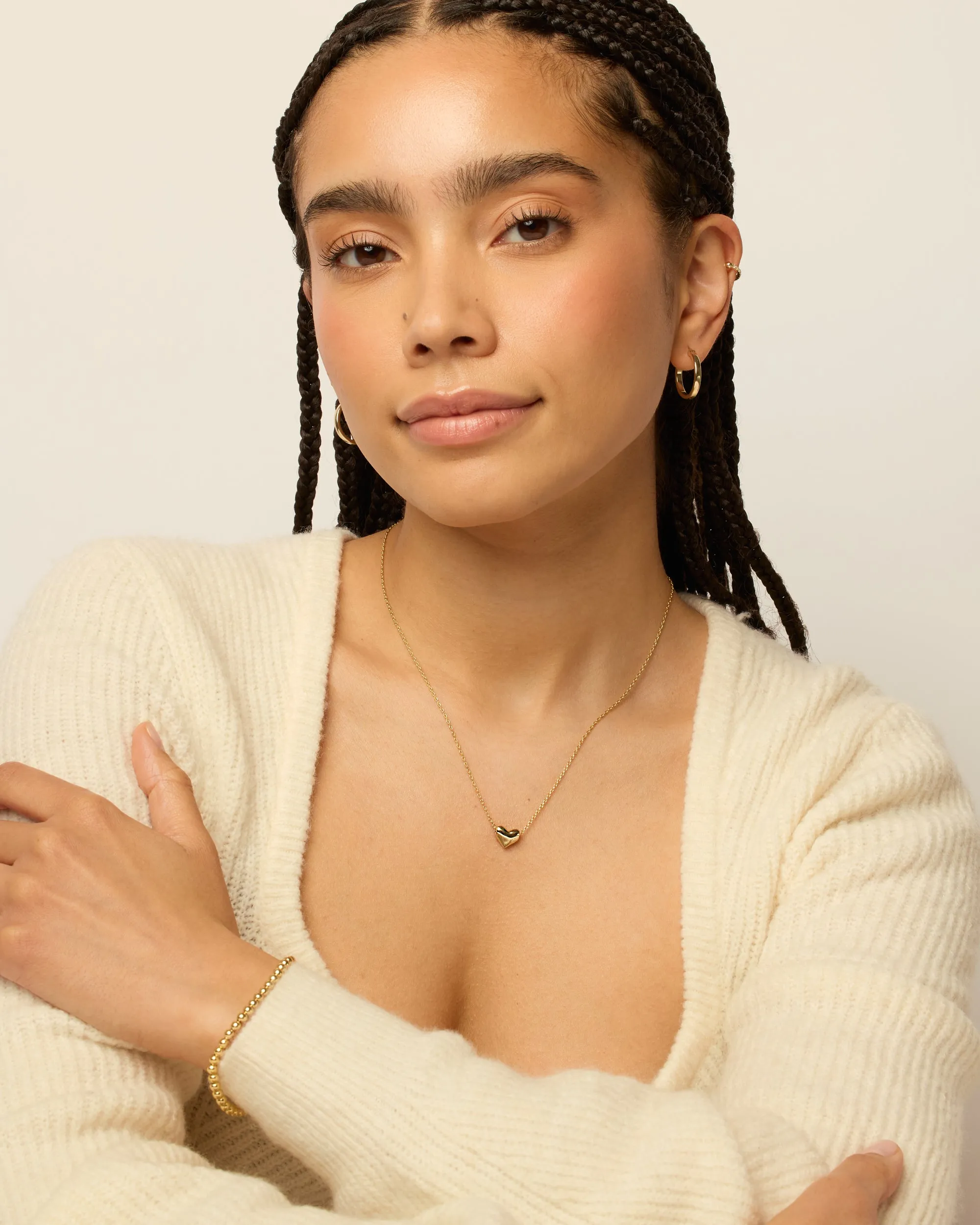 Tiny Heart Charm Necklace