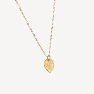 Tiny Leaf Necklace