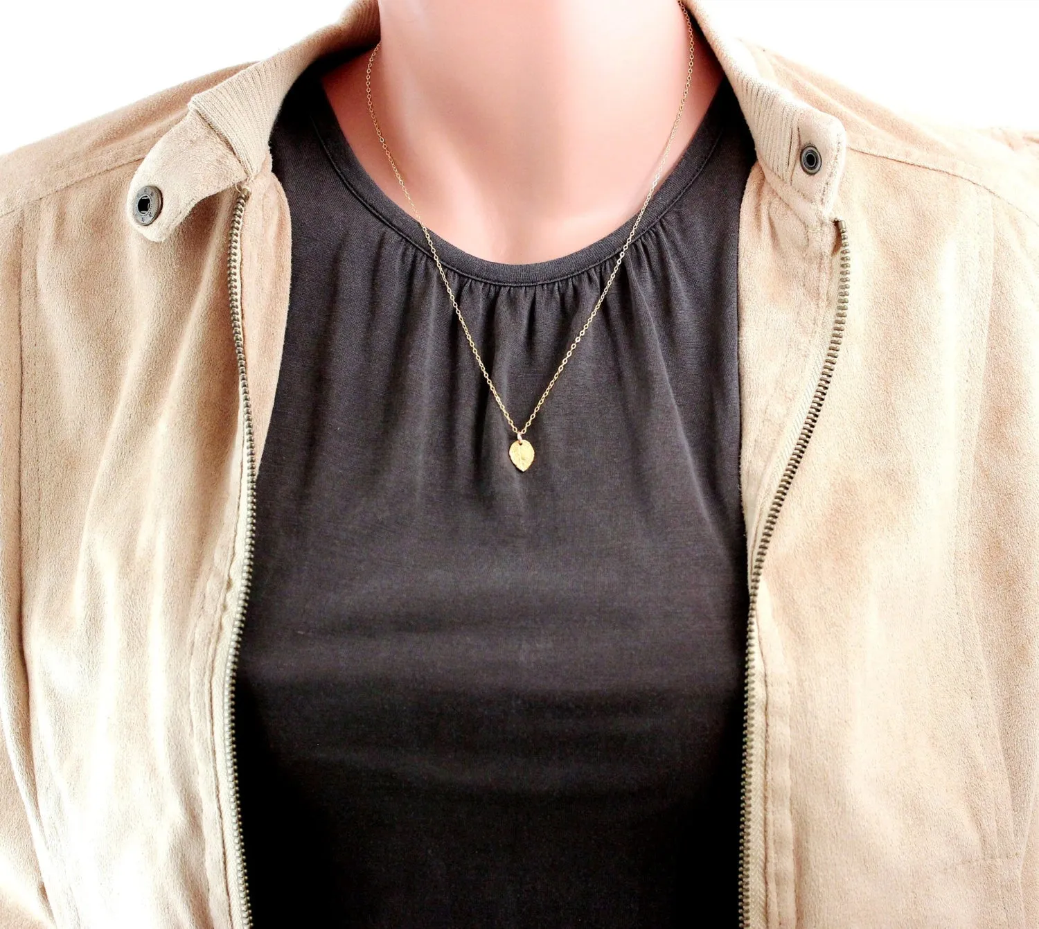 Tiny Leaf Necklace