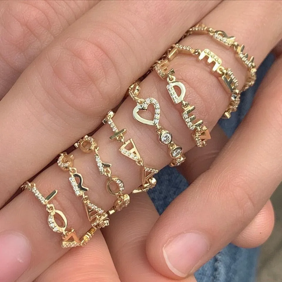 Tiny Letters Ring