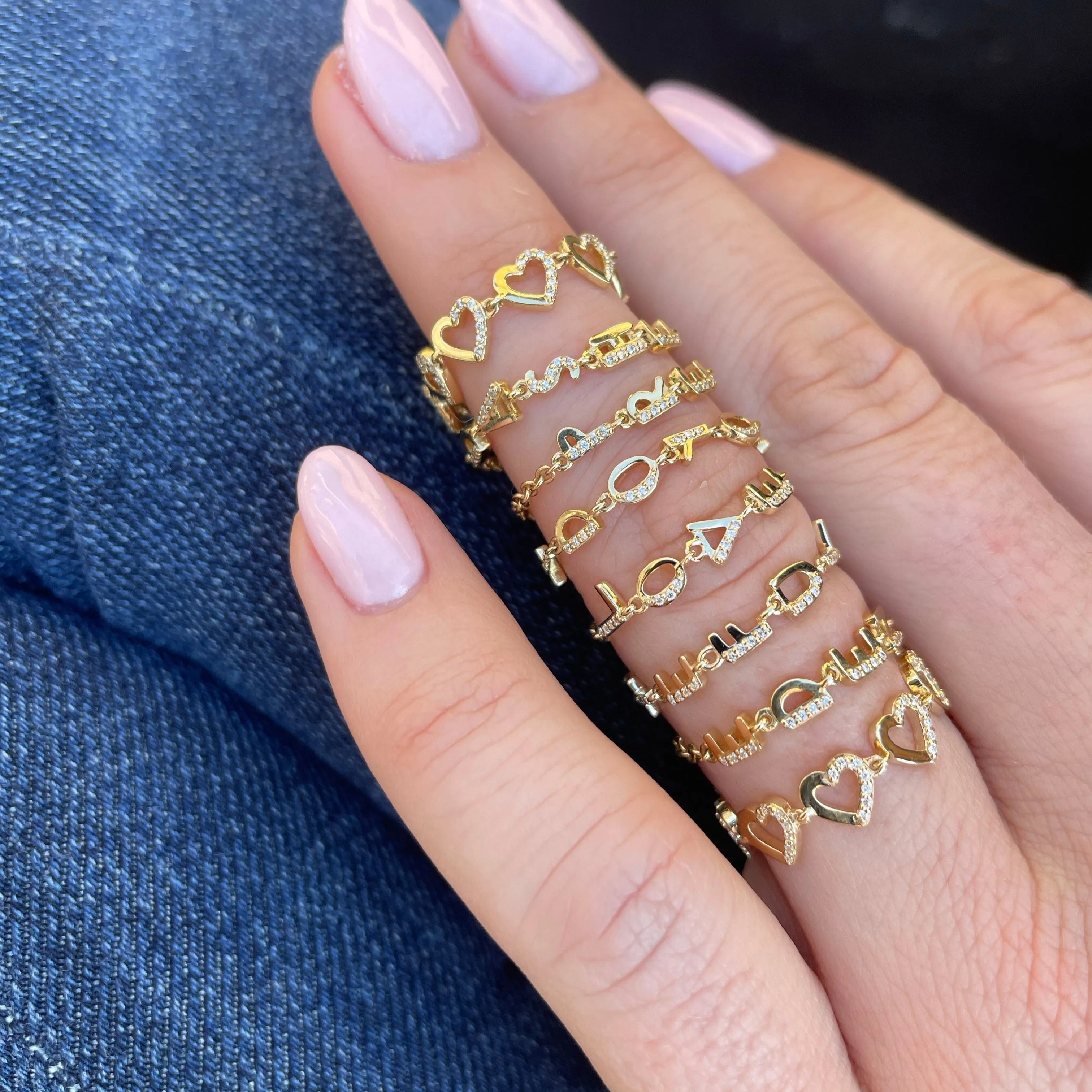 Tiny Letters Ring