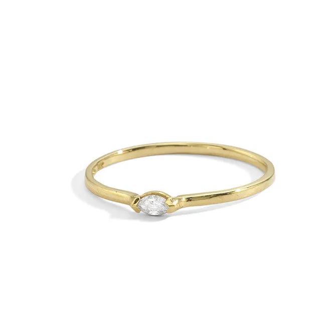 tiny marquise ring