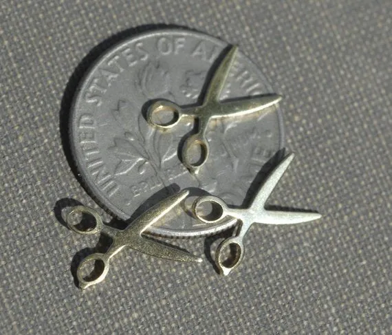 Tiny metal Scissors blanks