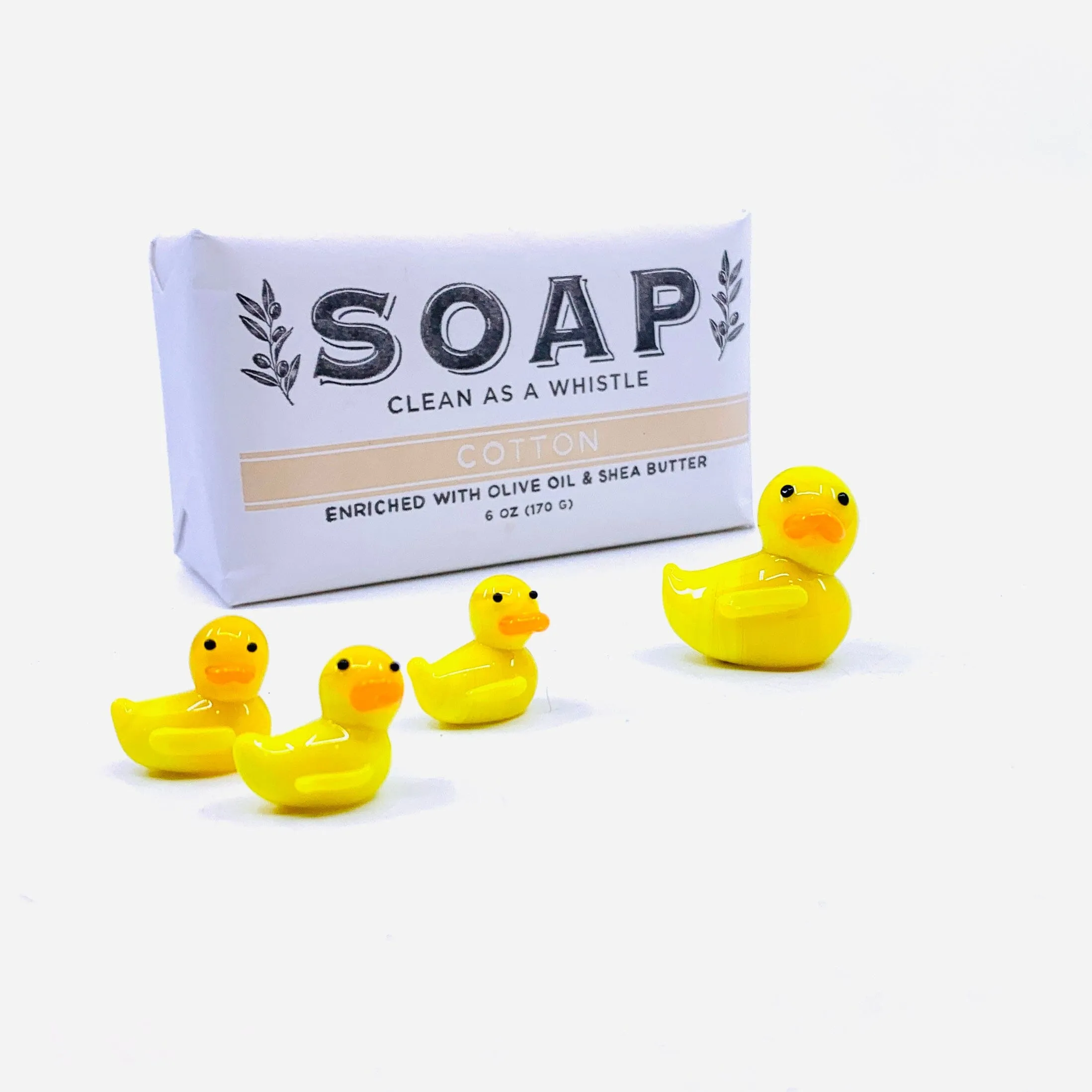 Tiny Mom and Baby Rubber Duck