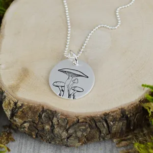 Tiny Mushroom Necklace