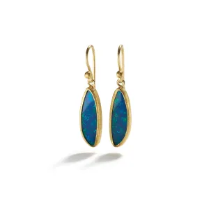 Tiny Opal Doublet Earrings