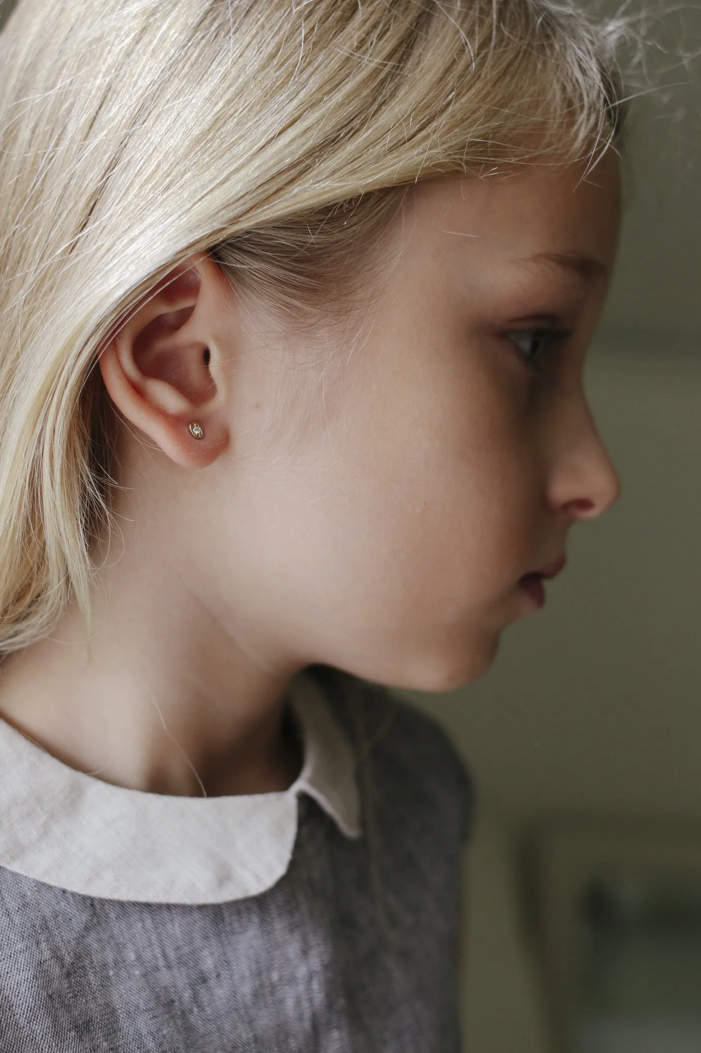 tiny oval studs