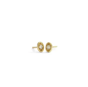 tiny oval studs