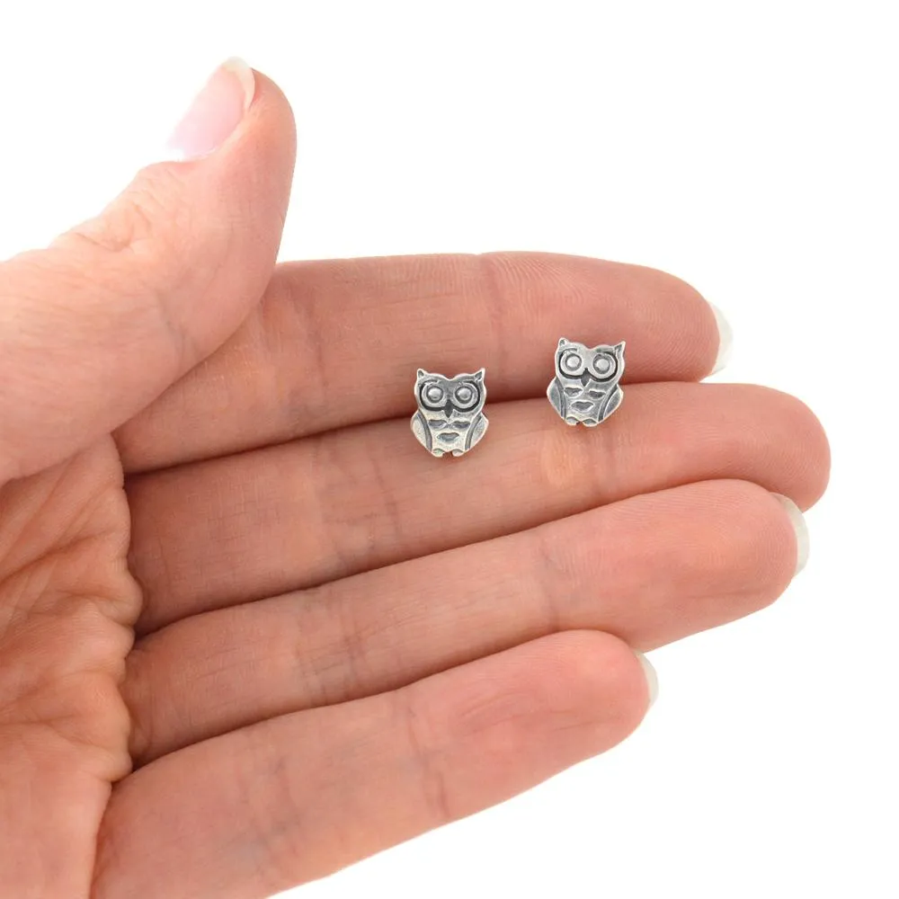 Tiny Owl Earrings