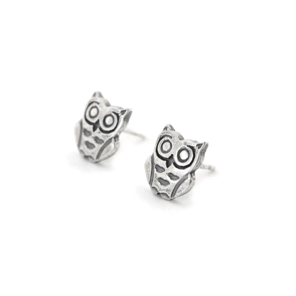 Tiny Owl Earrings