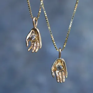 Tiny Palm Necklace