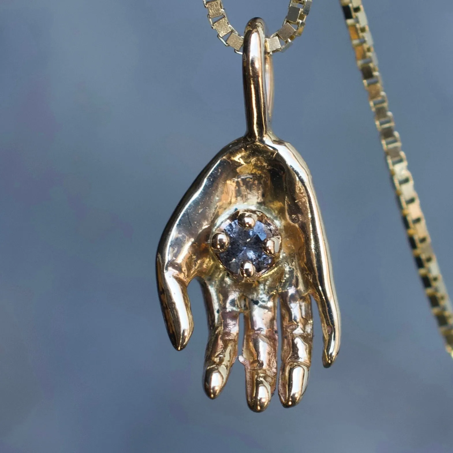 Tiny Palm Necklace