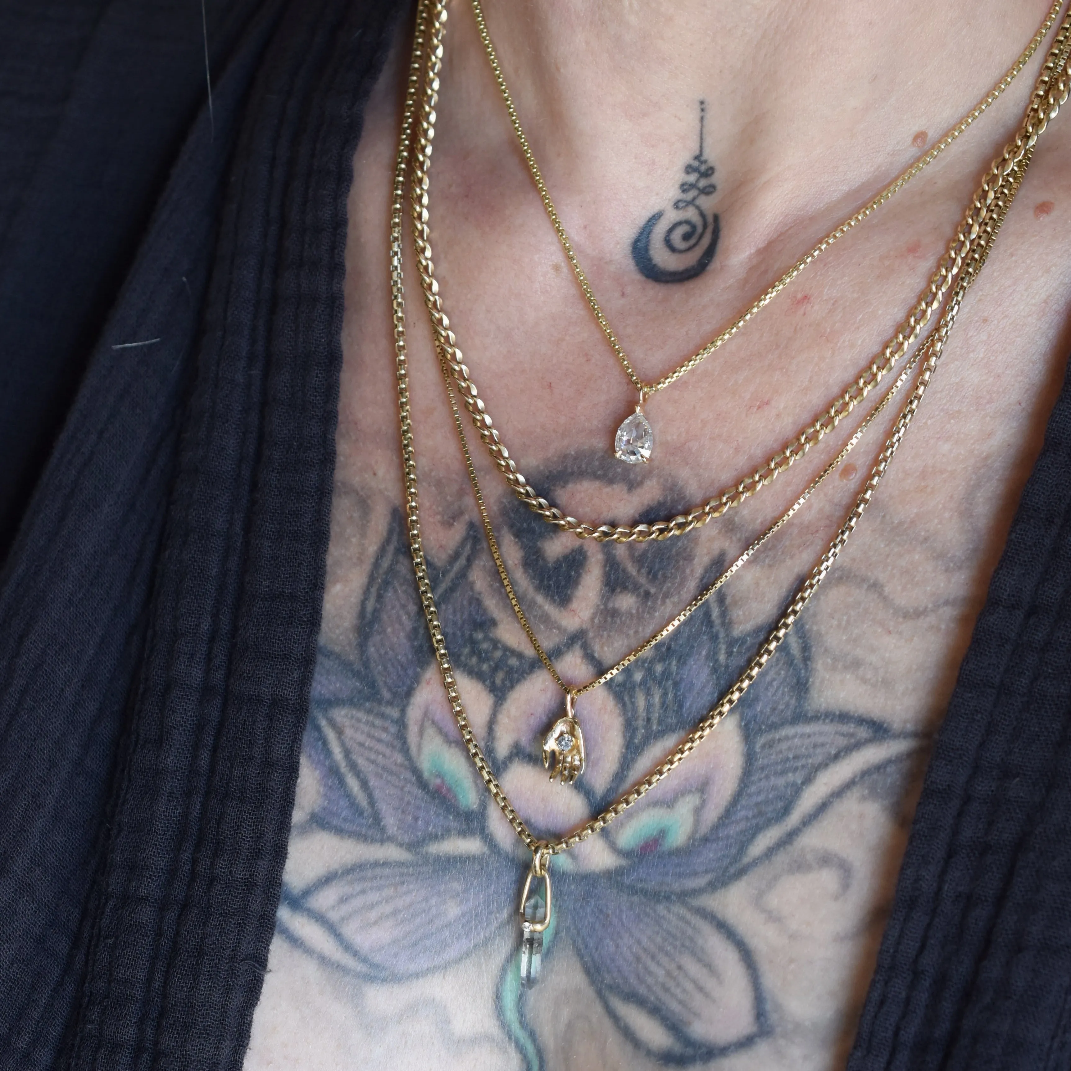 Tiny Palm Necklace