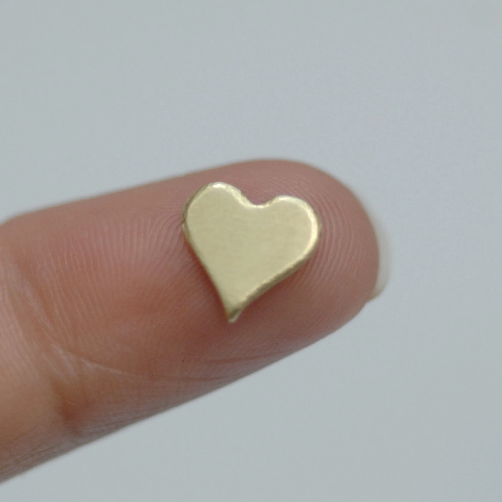 Tiny perfect heart shapes, copper, brass, bronze, nickel silver, Jewelry Making Mini shape, Valentine's day hearts