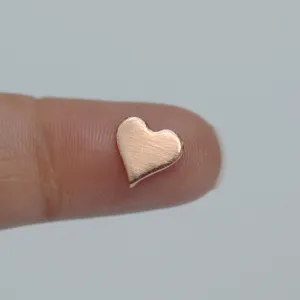 Tiny perfect heart shapes, copper, brass, bronze, nickel silver, Jewelry Making Mini shape, Valentine's day hearts