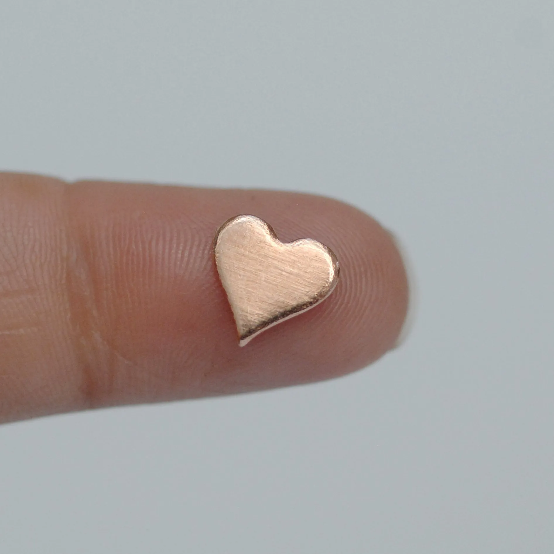 Tiny perfect heart shapes, copper, brass, bronze, nickel silver, Jewelry Making Mini shape, Valentine's day hearts