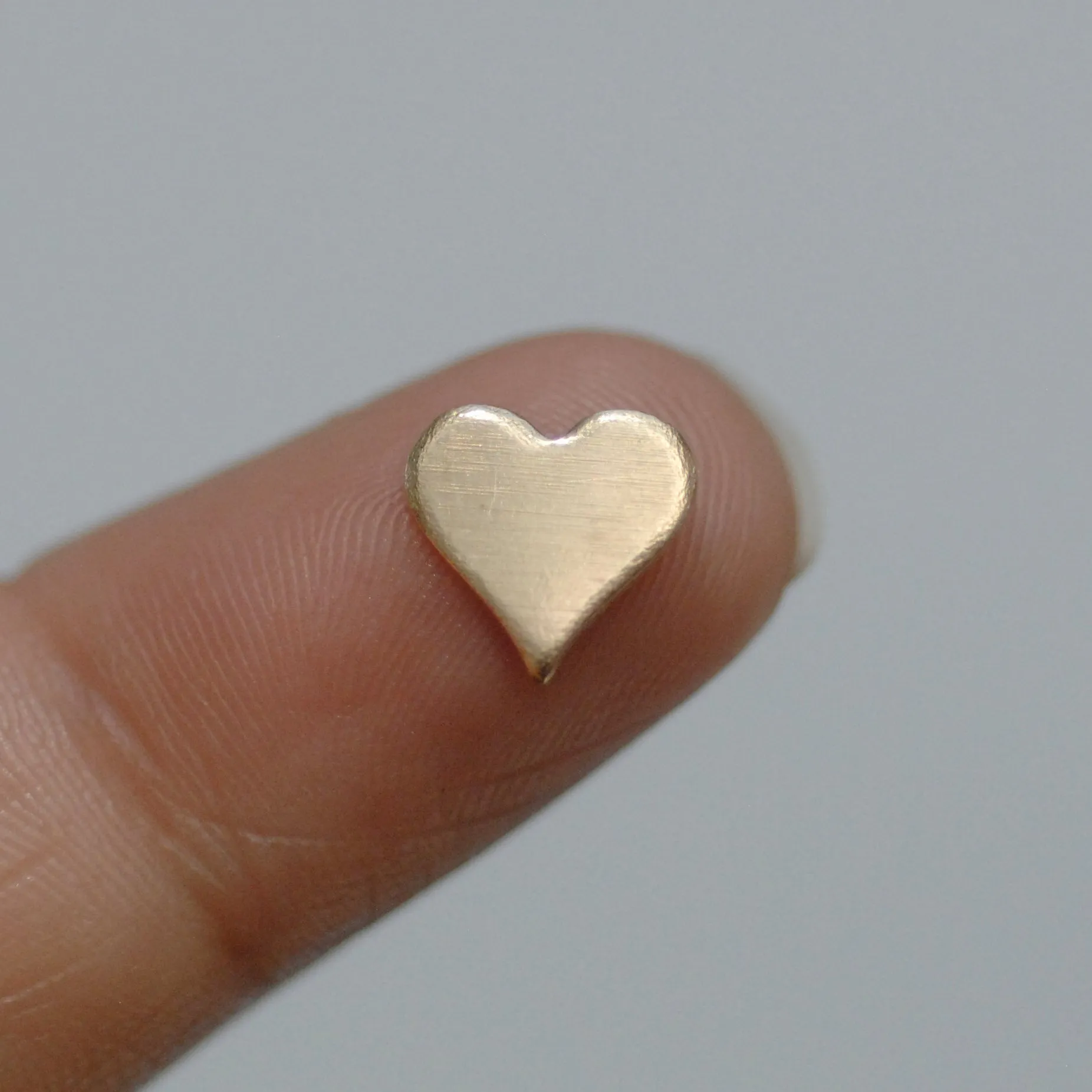 Tiny perfect heart shapes, copper, brass, bronze, nickel silver, Jewelry Making Mini shape, Valentine's day hearts