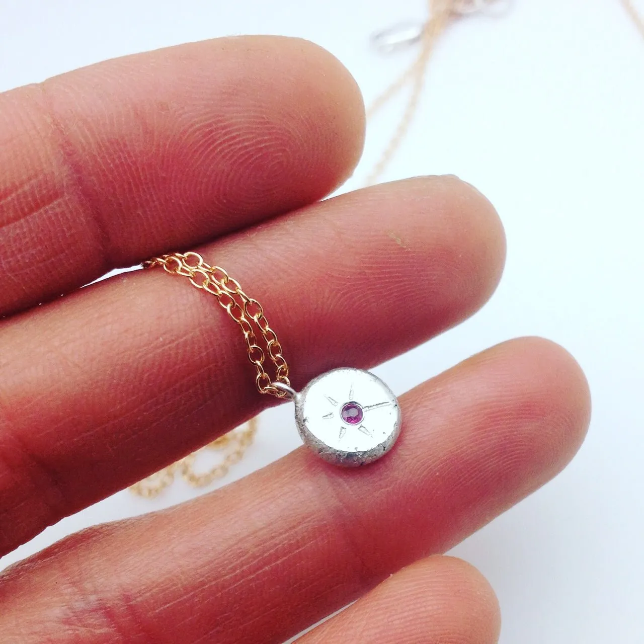 tiny sparkle necklace
