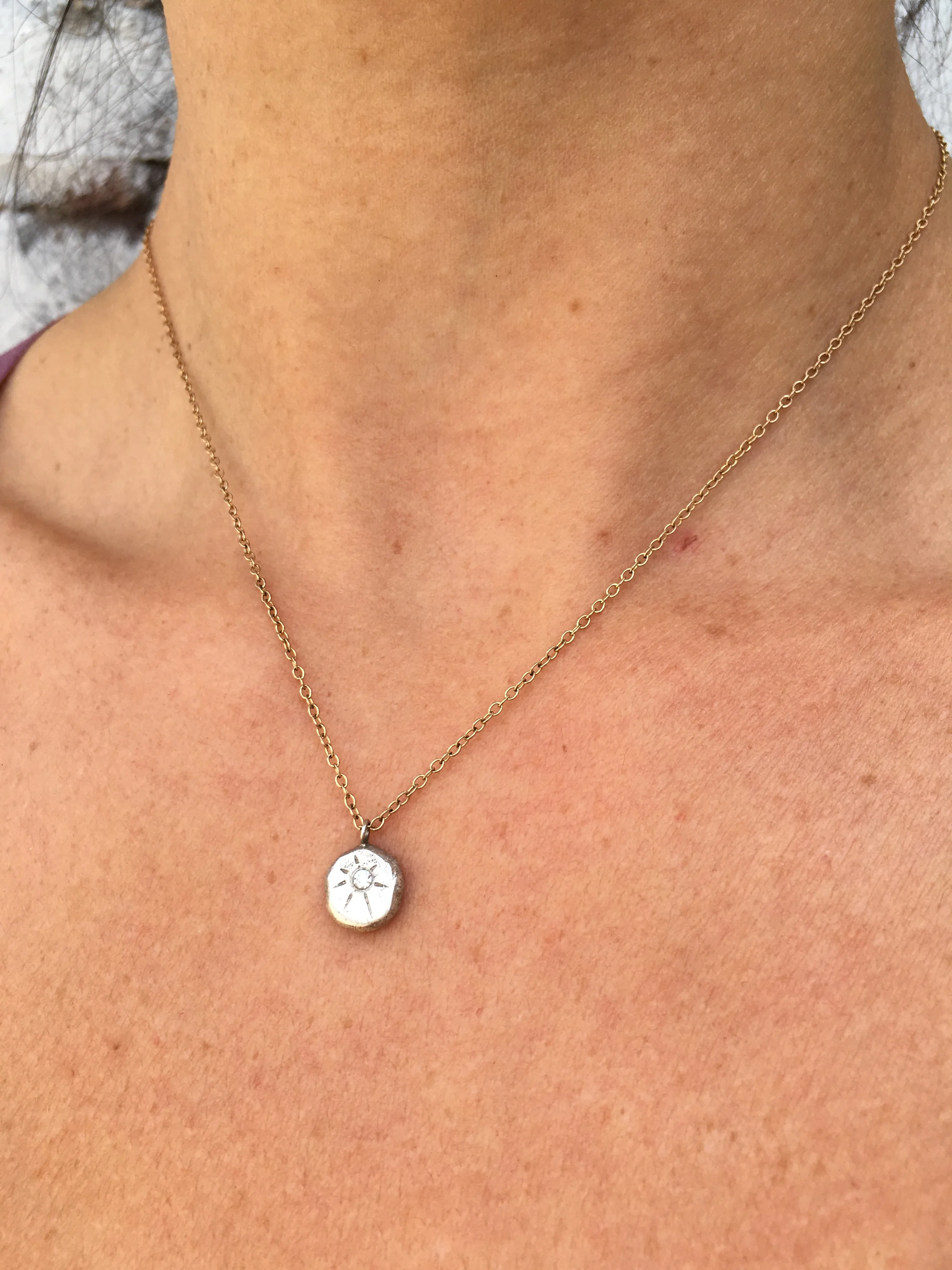 tiny sparkle necklace