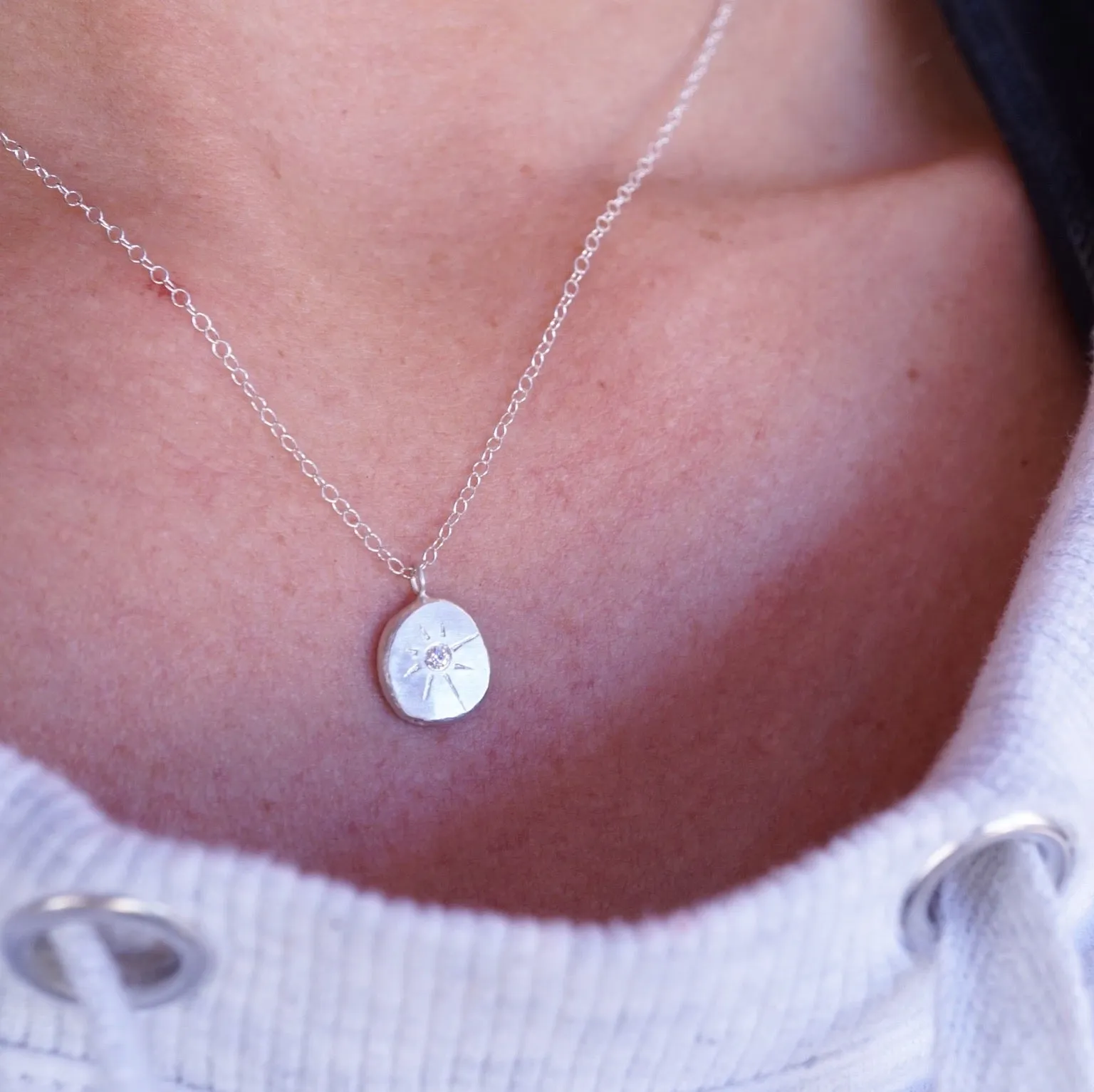 tiny sparkle necklace