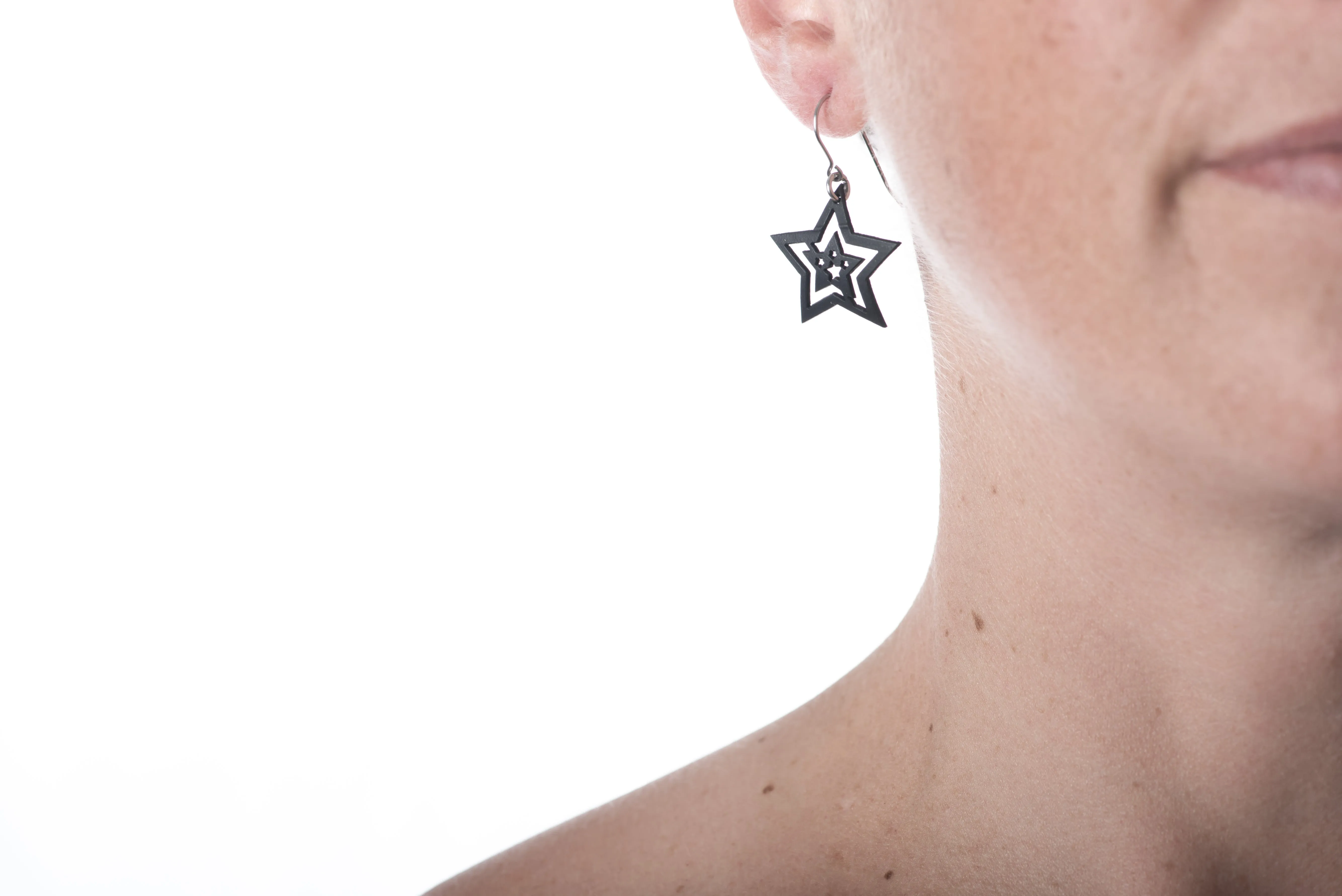 tiny star earring