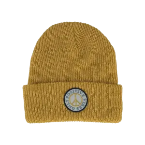 Tiny Whales Positive Vibes Vintage Gold Beanie