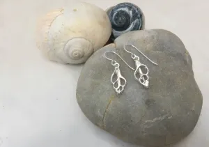 Tiny Whelk Dangle Earrings