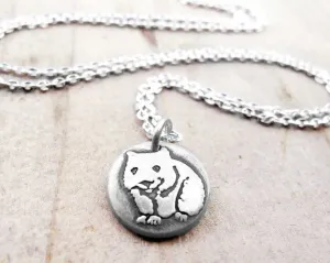 Tiny Wombat Necklace
