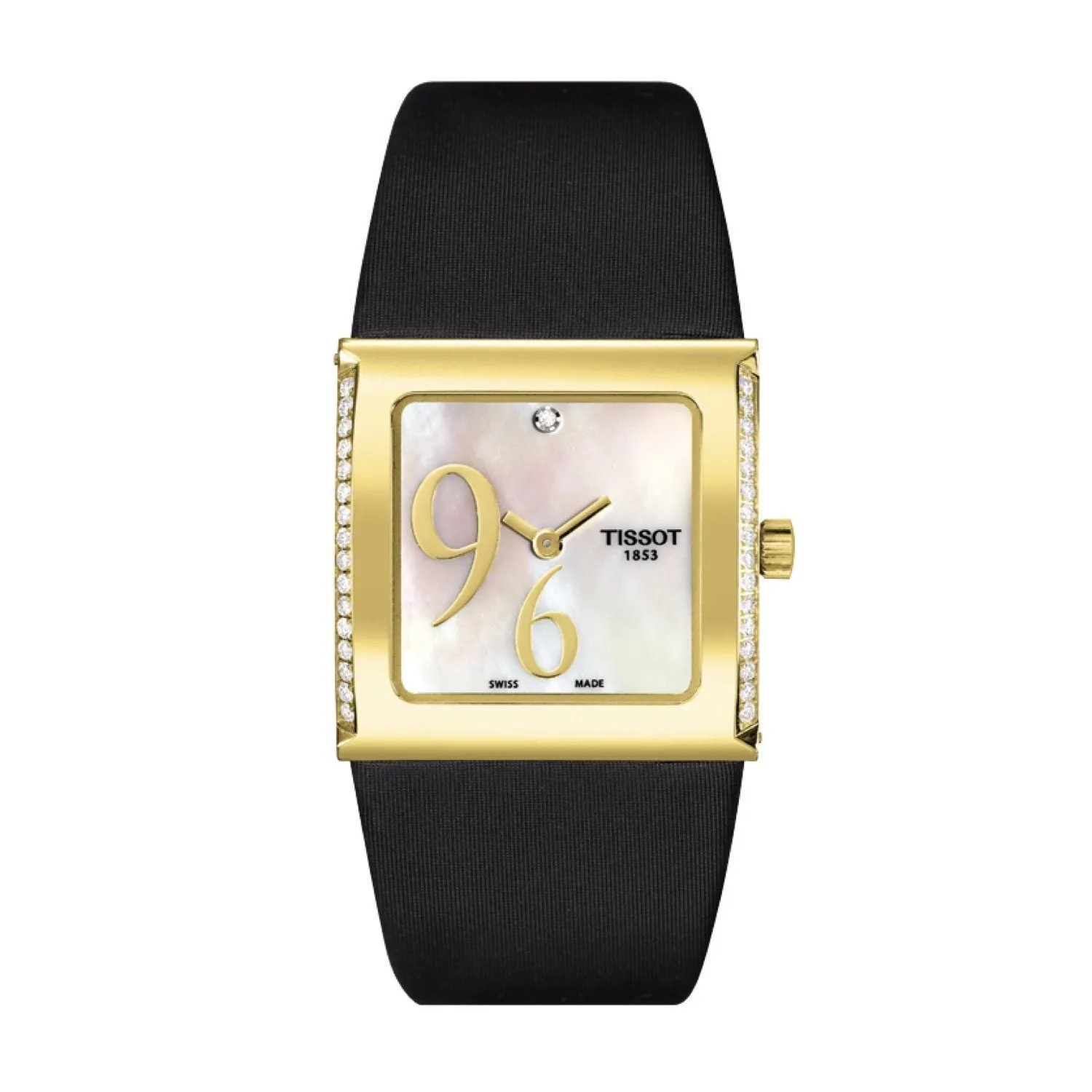 Tissot 26mm Nubya Black Textile Strap