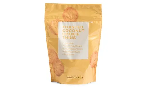 Toasted Coconut Cookie Thins
