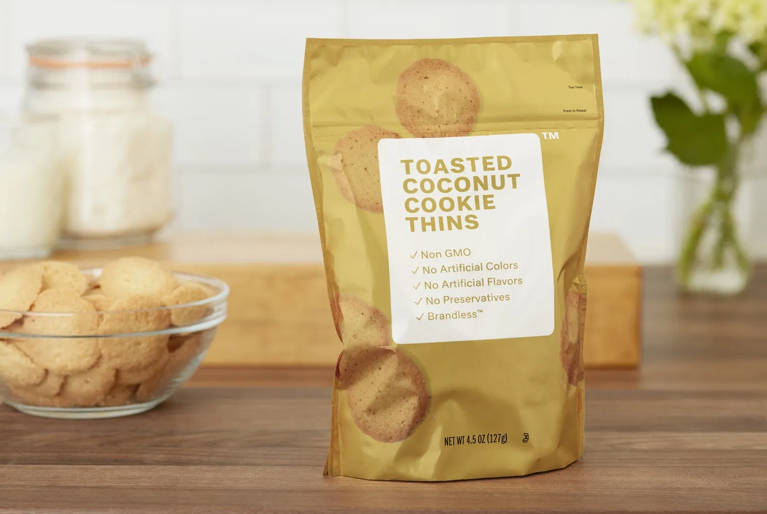 Toasted Coconut Cookie Thins