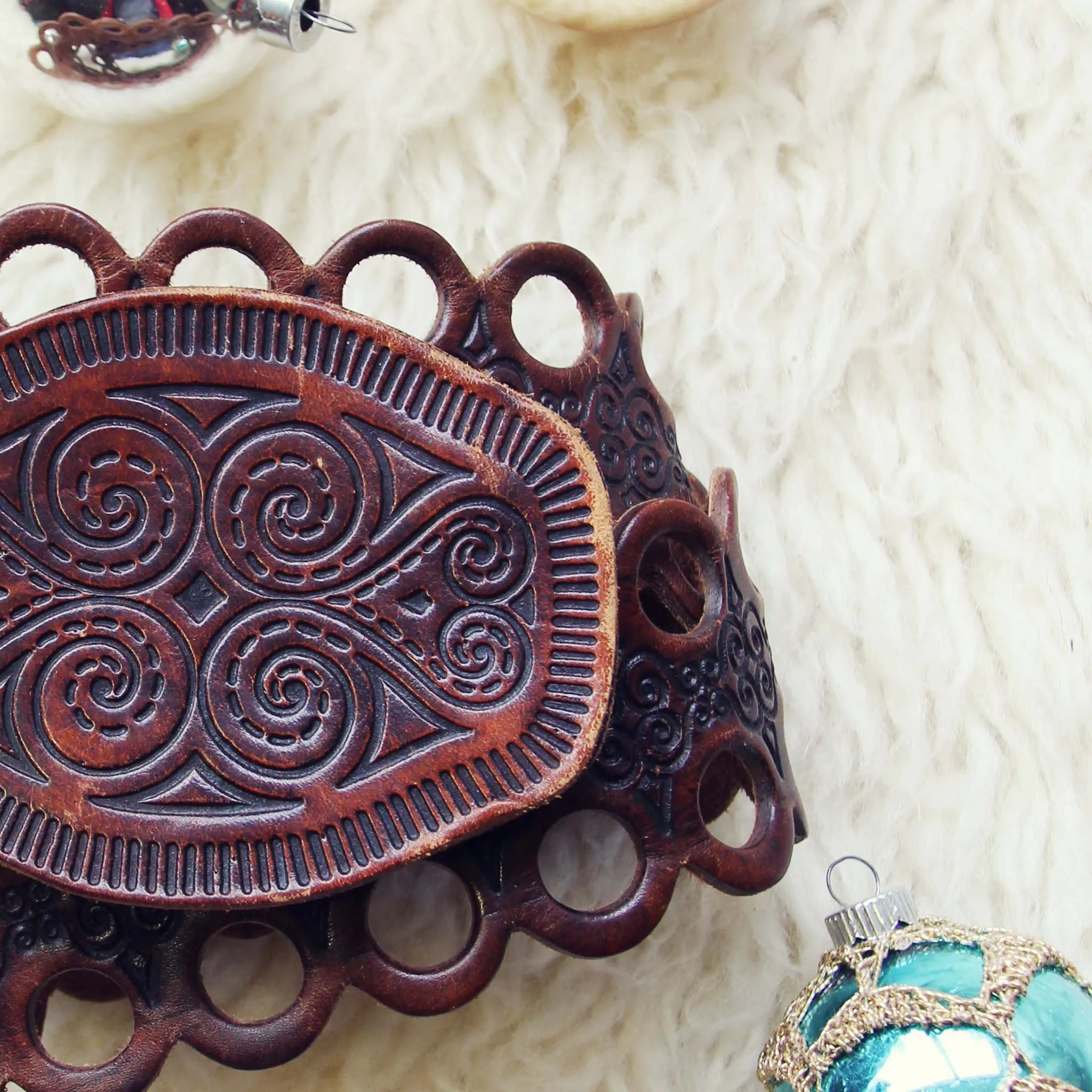 Tooled Lace Vintage Belt
