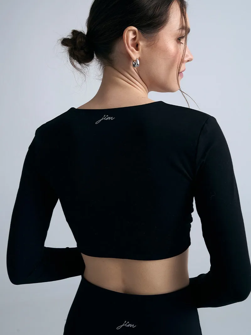 Top do jogi Luna Twist, Black