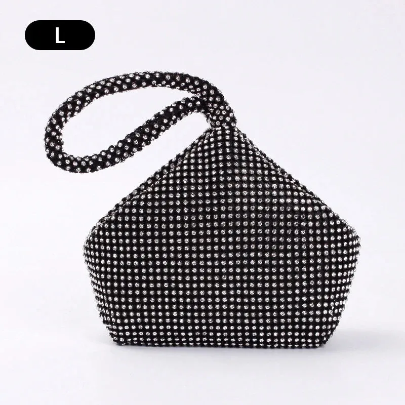 Top Handle Diamond Rhinestones Clutches
