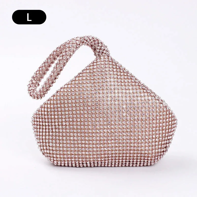 Top Handle Diamond Rhinestones Clutches