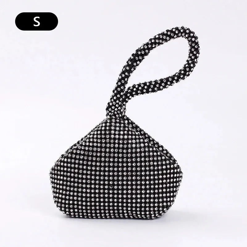 Top Handle Diamond Rhinestones Clutches