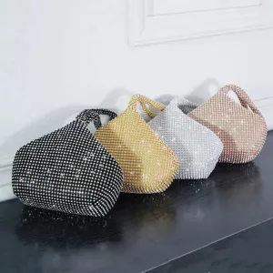 Top Handle Diamond Rhinestones Clutches