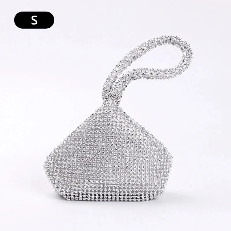 Top Handle Diamond Rhinestones Clutches