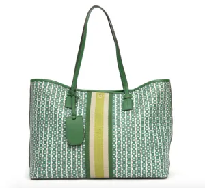 Tory Burch Gemini Link Canvas Tote Malachite link Bag-TB 53303