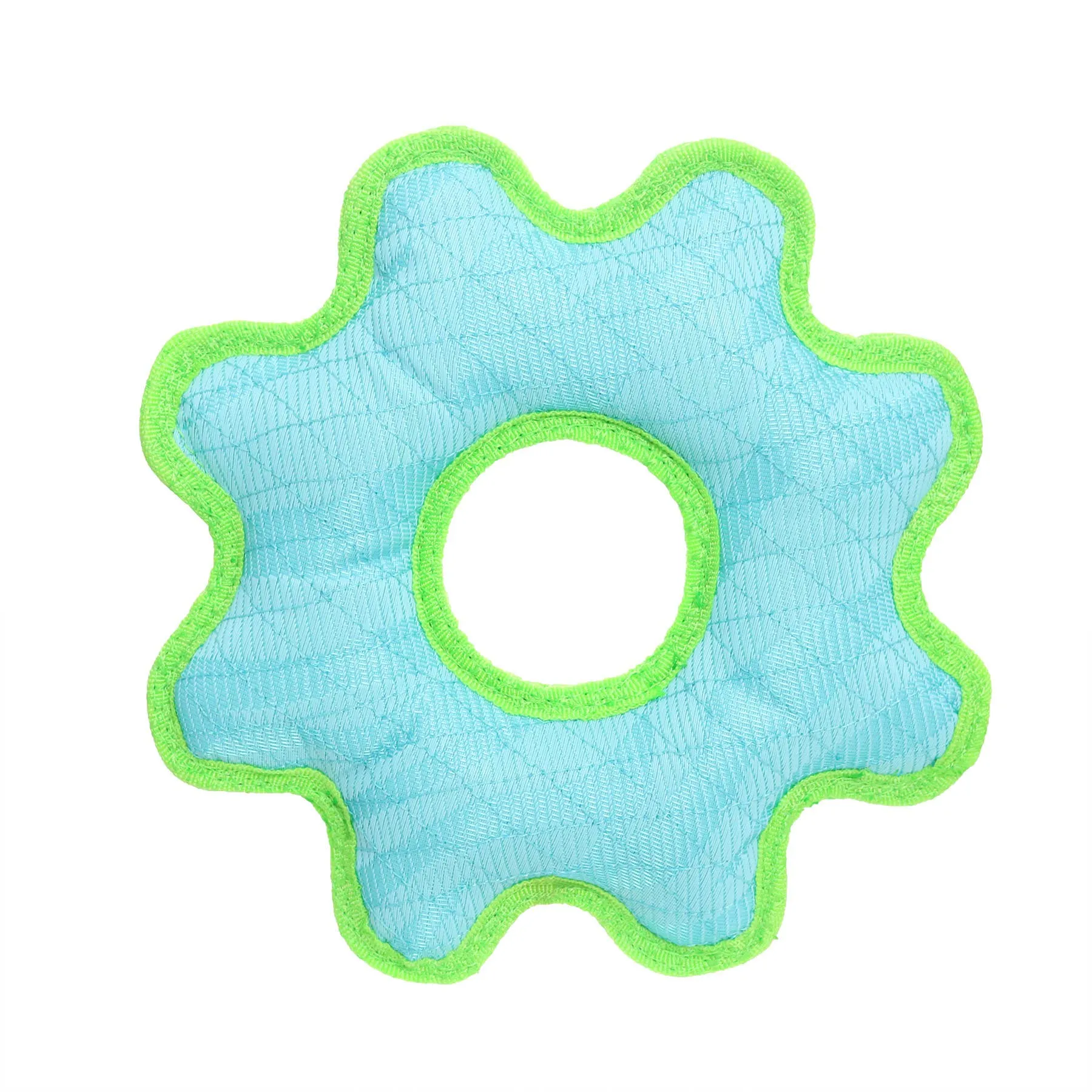 Tuffy Dog Toys - VIP Products - DuraForce Med Gear Ring - Blue, Durable, Squeaky Dog Toy