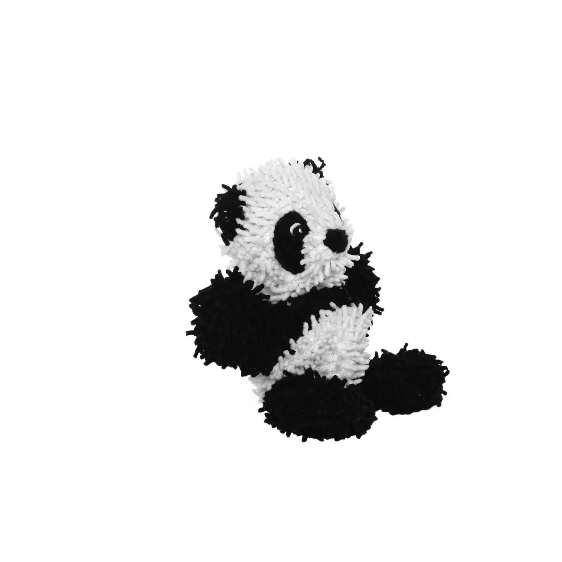 Tuffy Dog Toys - VIP Products - Mighty Jr Microfiber Ball Panda, Durable, Squeaky Dog Toy