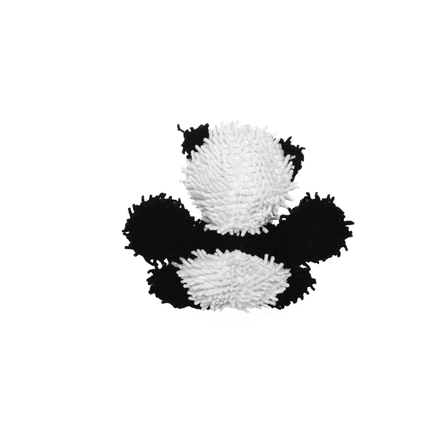 Tuffy Dog Toys - VIP Products - Mighty Jr Microfiber Ball Panda, Durable, Squeaky Dog Toy
