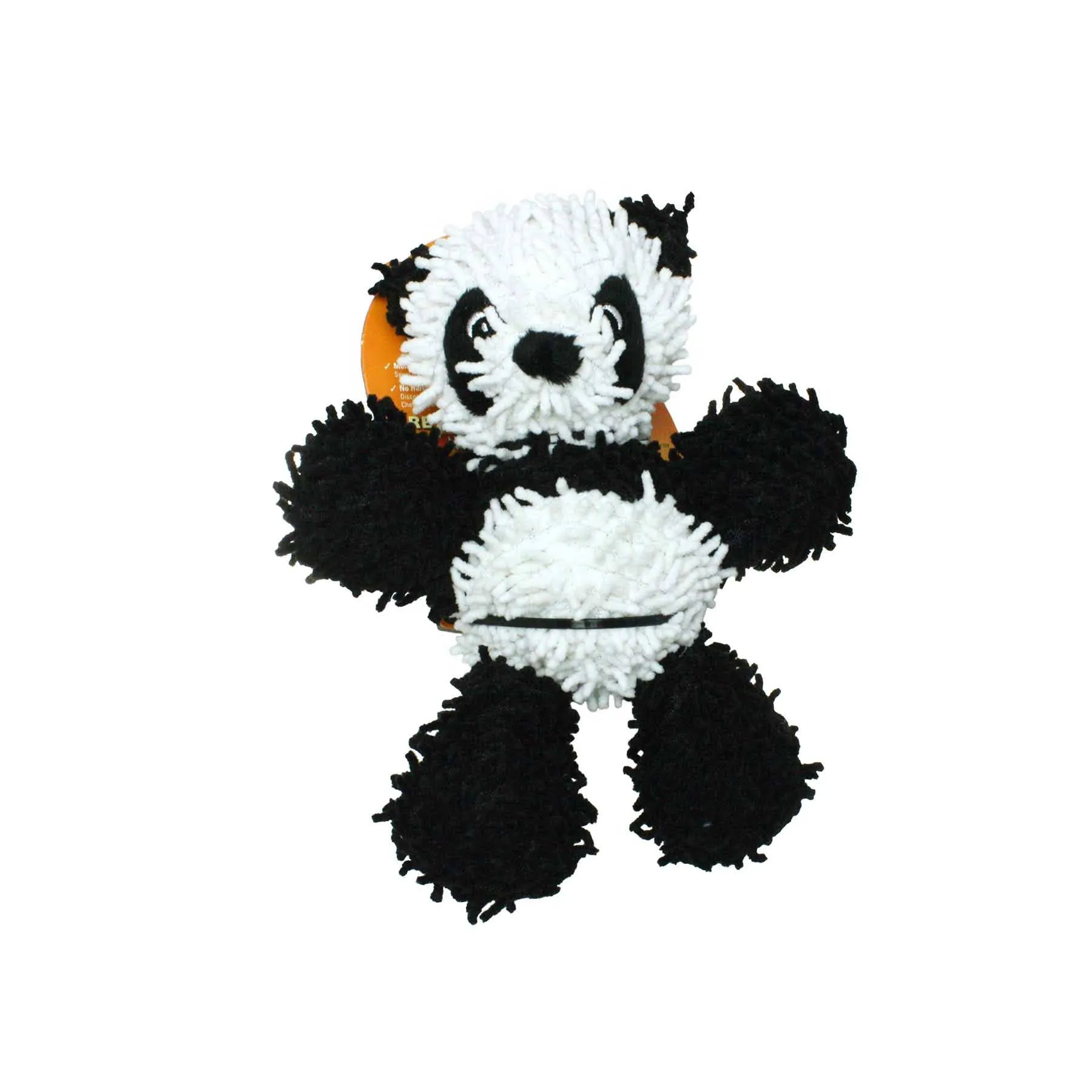 Tuffy Dog Toys - VIP Products - Mighty Jr Microfiber Ball Panda, Durable, Squeaky Dog Toy